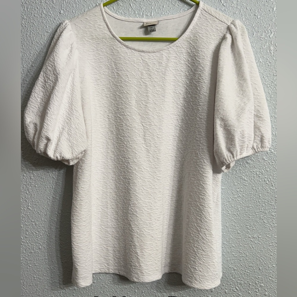 White Puff Sleeve Blouse
